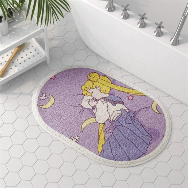 Милый нескользящий коврик для спальни, Sailor Moon