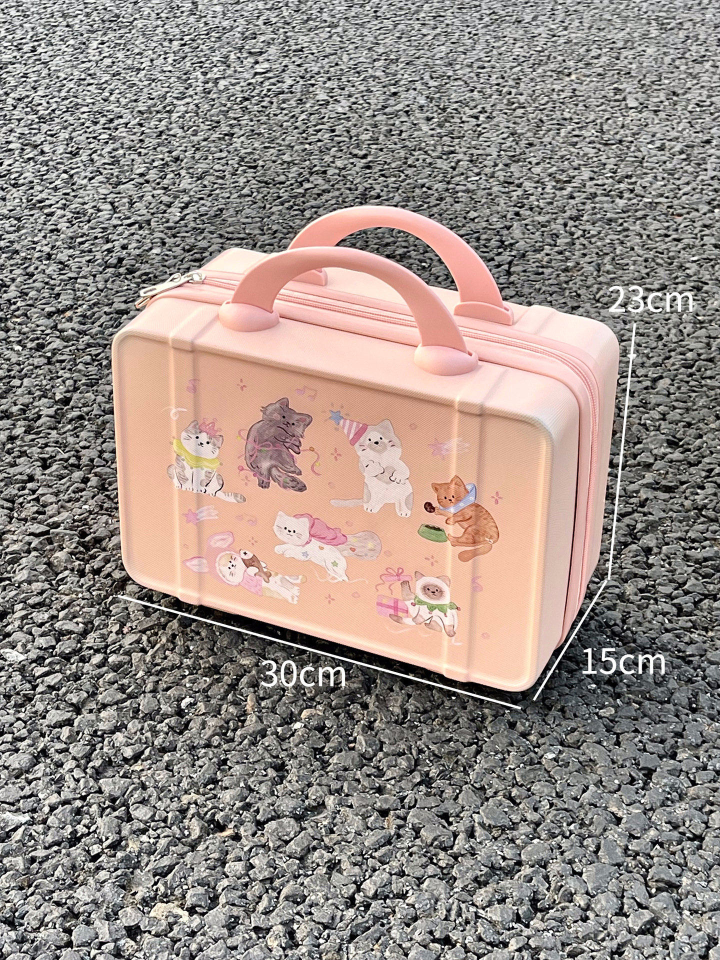 Original de 14 pulgadas maleta de mano maquillaje regalo de mano caja de boda pequeña mini caja puede imprimir logotipo