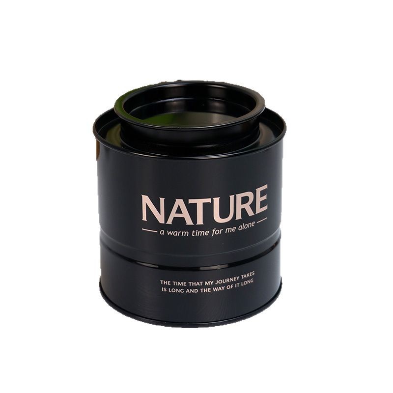 Latas apiladas, cilindros, latas de té, latas selladas, envases de regalo, cajas de hojalata de color sólido, lugar de origen del fabricante