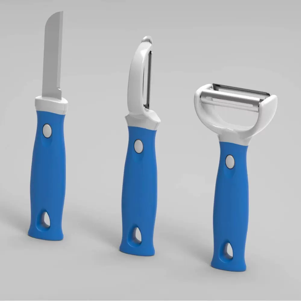 厂家直供定制家用三件套削皮刀多功能水果刀蔬菜去皮器瓜刨厨房工