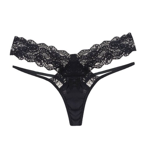 European and American-style sexy lingerie, lace thong, women's low-rise lace-up panties—purely seductive and hot! Sexy lingerie for young girls.