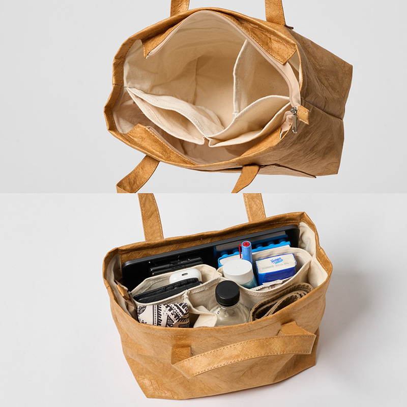 Bolso de papel DuPont, bolso de mano de gran capacidad con múltiples compartimentos, bolso de mamá, bolso de viaje, personalización de todo fósforo