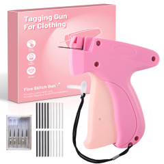 亚马逊微型吊牌枪机手持便携式缝纫机标签枪快速缝纫枪迷你胶针枪
