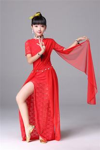 Baiya Qianhui Belly Dance Spring and Summer Children's Performance Practice Clothes Girls Lace Dress Children's Oriental Dance Costumes