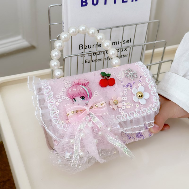 Bolsos infantiles de mujeres lindas niñas 2024 nueva moda niña princesa bolsos bolsos bolsos bolsos pequeños