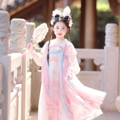 汉服女童2025新款春秋儿童古风公主裙女孩国风裙子唐装工厂批发