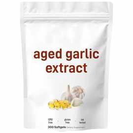 现货亚马逊跨境热销AgedGarlic Extract无味大蒜油软胶囊工厂直销