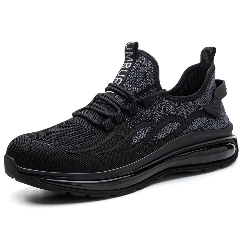 Nuevos zapatos de seguridad transfronterizos cómodos y ligeros zapatos de seguridad anti-Smashing anti-piercing zapatos de trabajo de punta de acero transpirables para hombres