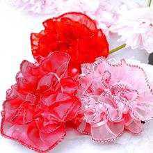 韩版儿童节头花饰品盘头花朵扎花可爱小女孩学生舞台表演头饰发饰