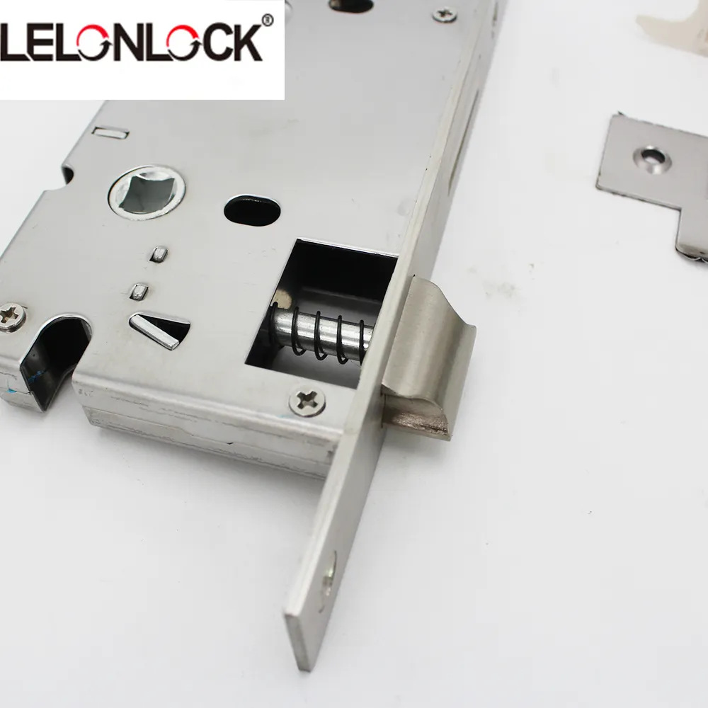 Puerta interior al por mayor 5058 bloqueo estándar europeo doméstico universal puerta de dormitorio de acero inoxidable 304 doble lengua bloqueo