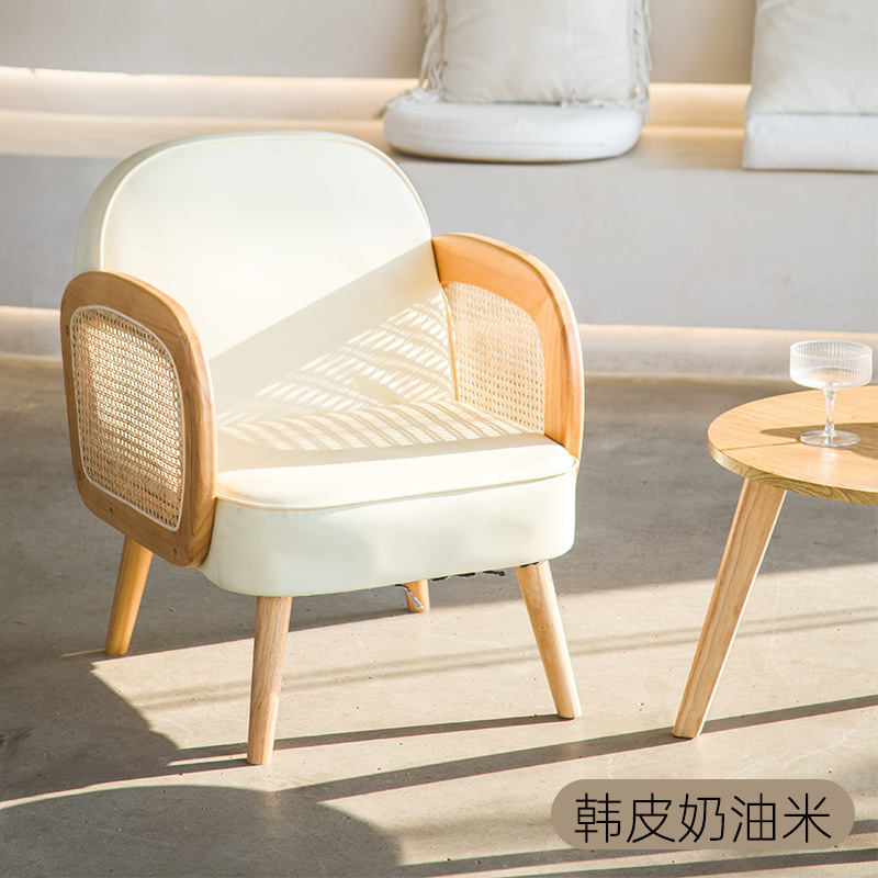 カフェテーブルと椅子北欧無垢材ダブルカウチ組み合わせミルクティーショップケータリングホテルレセプションシングルソファチェア|undefined