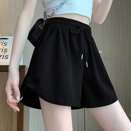 Cool Sports Shorts for Women - Summer Thin High-Waisted Plus Size Loose Wide Leg A-Line Hot Pants