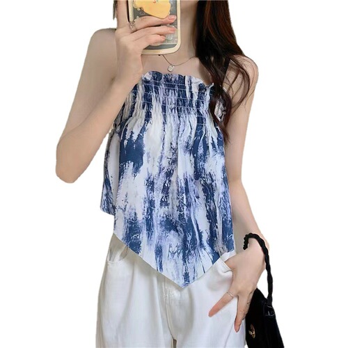 Irregular Straps Tank Top Design Sense Niche Outerwear Layering Summer Thin Version Hot Girl Women Sleeveless Top