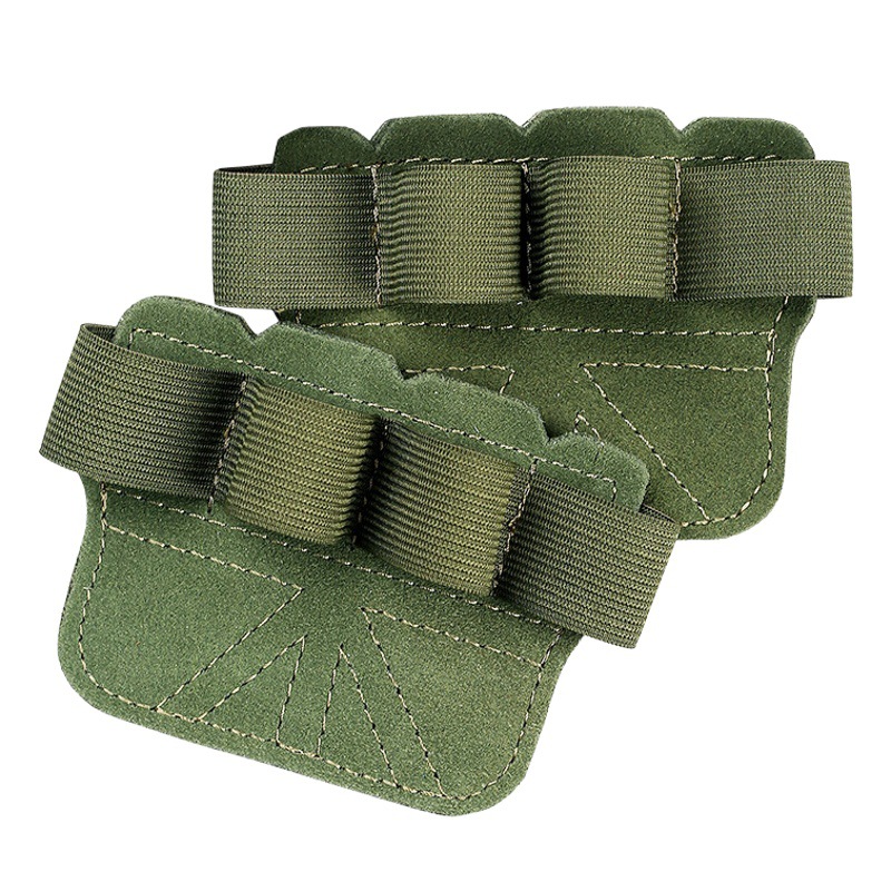 Four-finger palm support belt auxiliary belt hard pull pull-up Palm protection men's and women's cowhide Palm protection fitness protective gear