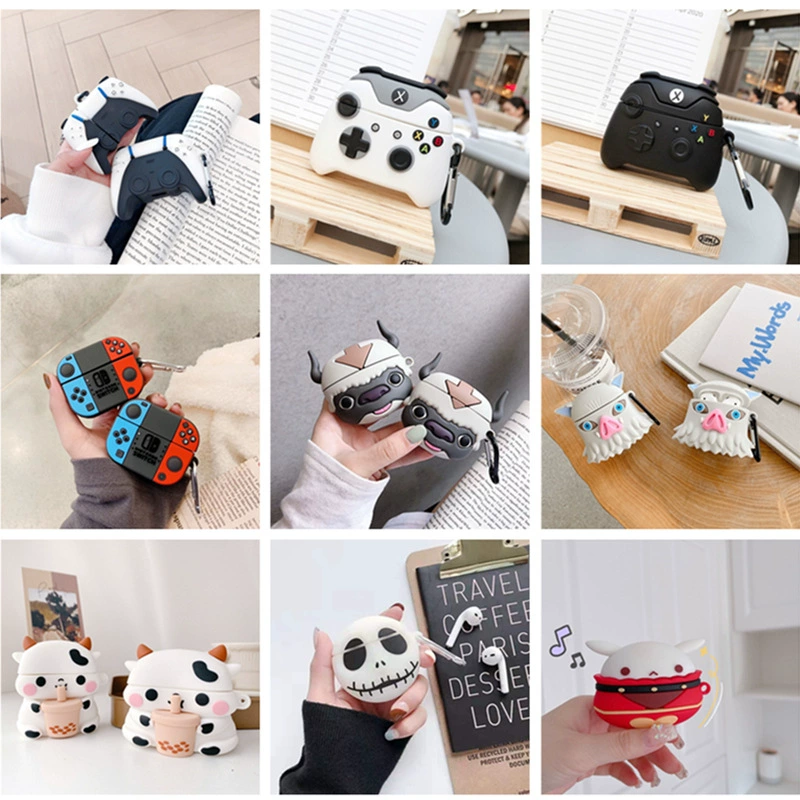 Creative Apple Stereo AirPods Pro Wireless Bluetooth Earphone Case 1/2 Generation Silicone Protective Case New 3 Applicable