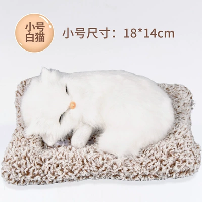 Car Ornaments Simulation Dog Car ornaments - small-white-cat