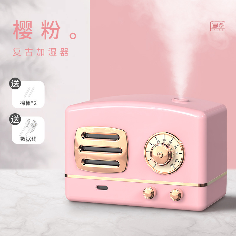 レトロ加湿器文芸風ネット赤小型超音波霧量加湿器家庭用オフィス静音かわいい|undefined