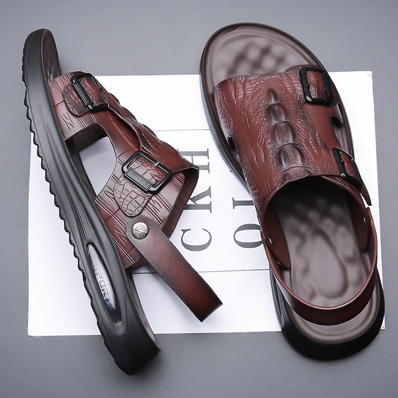 Durable Men's Waterproof Sandals With Thick Soles For The Beach_voghion.com