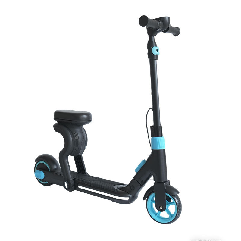 Scooter eléctrico transfronterizo para niños scooter de dos ruedas asiento plegable scooter de dos ruedas patinaje coche de juguete