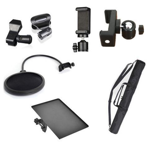 Mobile phone holder Microphone clip Support bag Bracket Tray Shelf Double BOP Network Distribution network