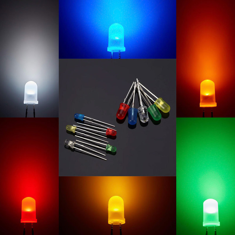 高輝度 F5mm プラグインランプビーズダイオードランプ 5mm プラグイン看板ランプ LED 発光ダイオード F5 ランプビーズ|undefined