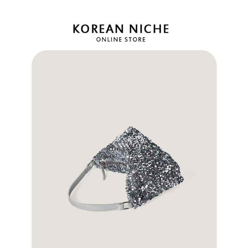 2024. aasta varakevadine uus kott, naiste litritega putukate sädelusega, tipptasemel PU ühe õlaga käekott, kaenlaalune kott_voghion.com