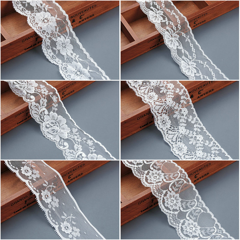 6公分无弹下摆蕾丝花边 窗帘蚊帐玩具蕾丝无弹边 春夏DIY辅料花边