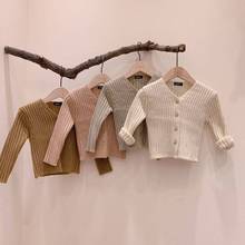 秋季新款韩国代购童装毛衣男女童针织开衫宝宝外套超柔软弹力上衣
