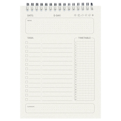 Kaba Bear Weekly Planner Weekly Planner Time Management Efficiency Manual Postgraduate Entrance Examination Study Schedule Calendar Notes
