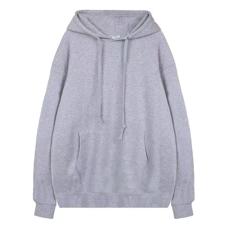 360 terry hooded heather gray