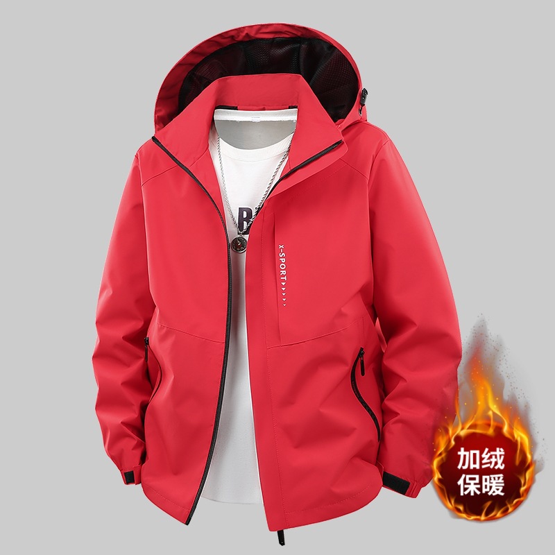 M - 8XL invierno chaqueta de asalto cálida para hombres a prueba de viento y chaqueta deportiva de terciopelo para hombres y mujeres para aumentar la capa superior se puede imprimir image 9