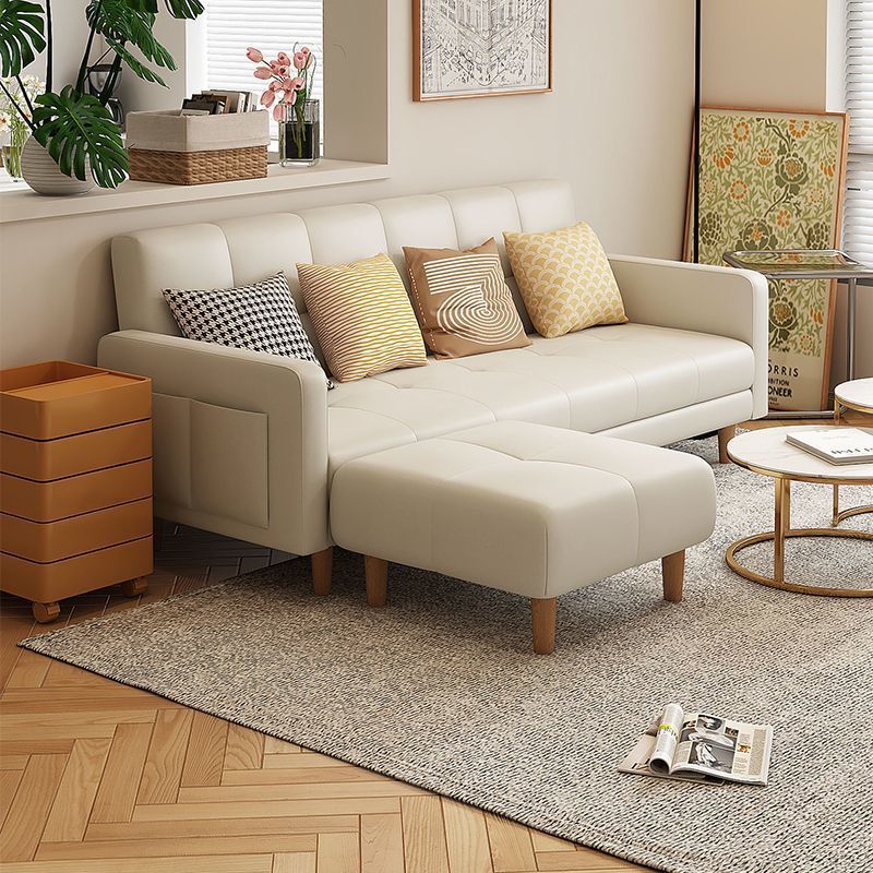 Foldable Technology Cloth Sofa Bed, Dual-Purpose Living Room and Bedroom, Simple Rental House for Small Apartments, Modern and Simple