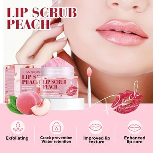 Cross-border in stock Lotus Biquan LANTHOME Peach lip scrub 30g Peach lip scrub