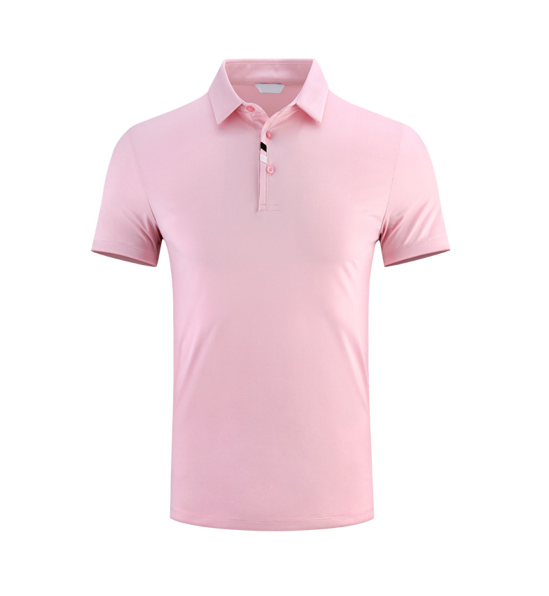 Áo thun golf nam ngắn tay thoáng khí nhanh khô chất liệu vải goff — Tay ngắn màu đen (Vải đính cườm) Tay ngắn màu đen (Vải đính cườm), Màu xanh navy, Màu hồng, Tay áo ngắn màu đen (Vải Lụa Sữa) chi tiết 24