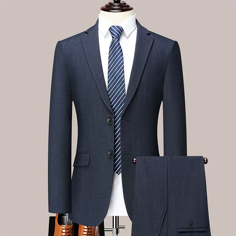 高端西服套装男韩版修身新郎结婚正装礼服伴男服商务休闲西装外套