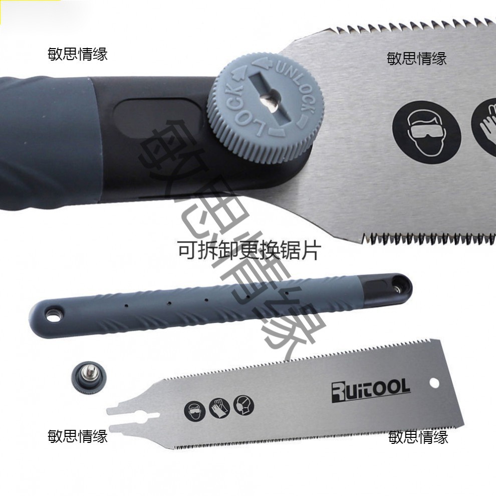 双面手锯木工锯子手工锯细齿手板锯园林锯树家用锯子木工工具-阿里巴巴