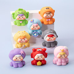 感触ペイント海洋動物子供 DIY ジュエリー樹脂アクセサリーかわいい人形かわいいブラインドバッグデスクトップ装飾品