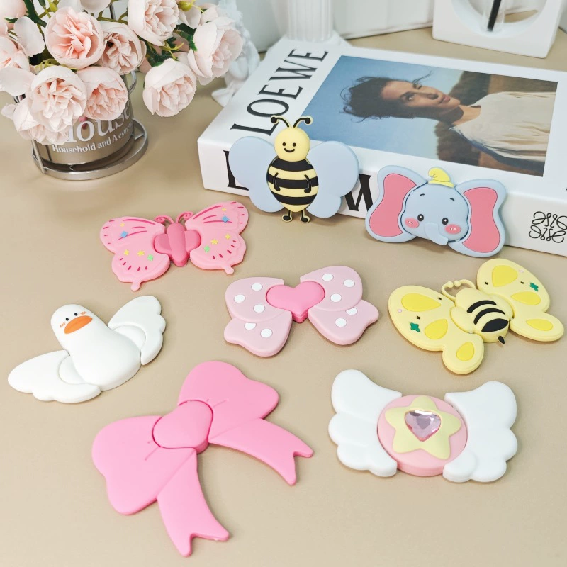 Трехмерная силиконовая подставка для мобильного телефона настольная трехмерная подставка маленький Летающий Слон Бабочка ленивые складные Цифровые Аксессуары для мобильных телефонов