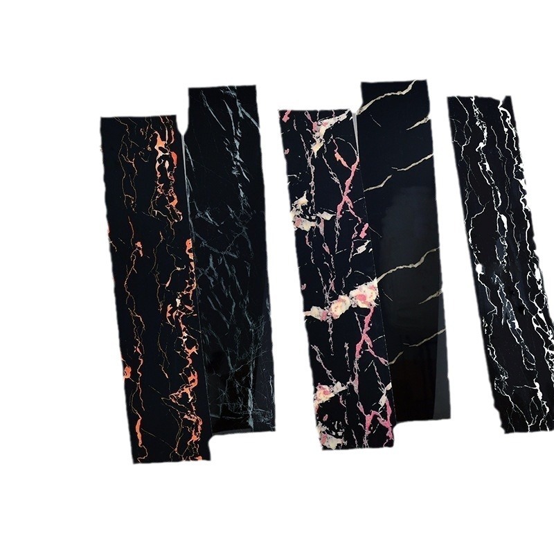 Self-adhesive Tile Stickers Imitation Marble Waistline Floor Skirting Rental House Living Room Bedroom Anti-collision Wall Skirt Corner Wallpaper