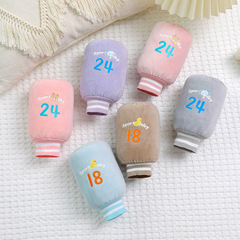 Children's Lo-Rope Sleeve Winter New Arrival Big Kid Writing Learning Cute Cartoon Print Ribbed Cuff Sleeve