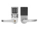 Password + swipe card + spare key