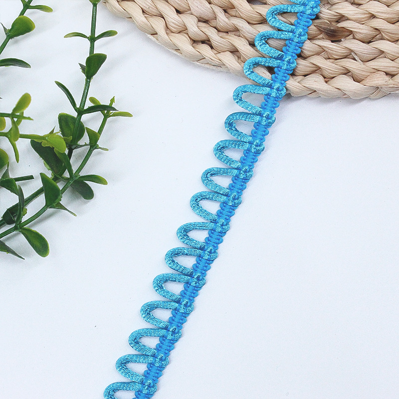 Color sin hebilla elástica, cinta de lazo, accesorios para sombreros desmontable, botones de encaje, accesorios para ojales de borde de ganchos de poliéster decorativos