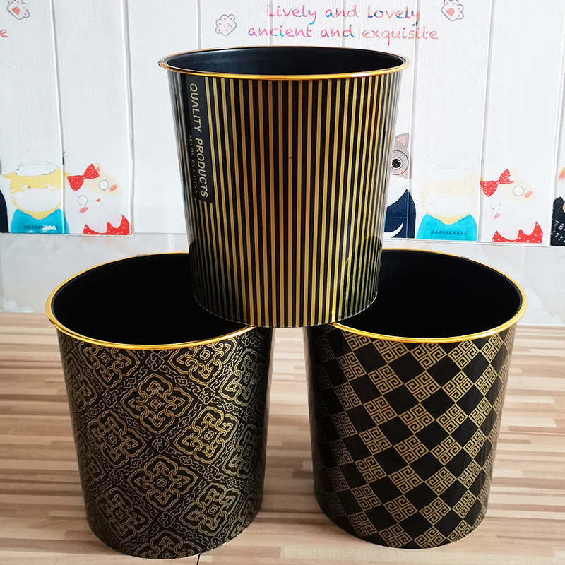 Black Phnom Penh Garbage Trash Household Unpressed Ring Plastic Garbage Trash Bathroom Kitchen Living Room Uncovered Garbage Basket Black Phnom Penh Garbage Trash Household Unpressed Ring Plastic Garbage Trash Bathroom Kitchen Living Room Uncovered Garbage Basket