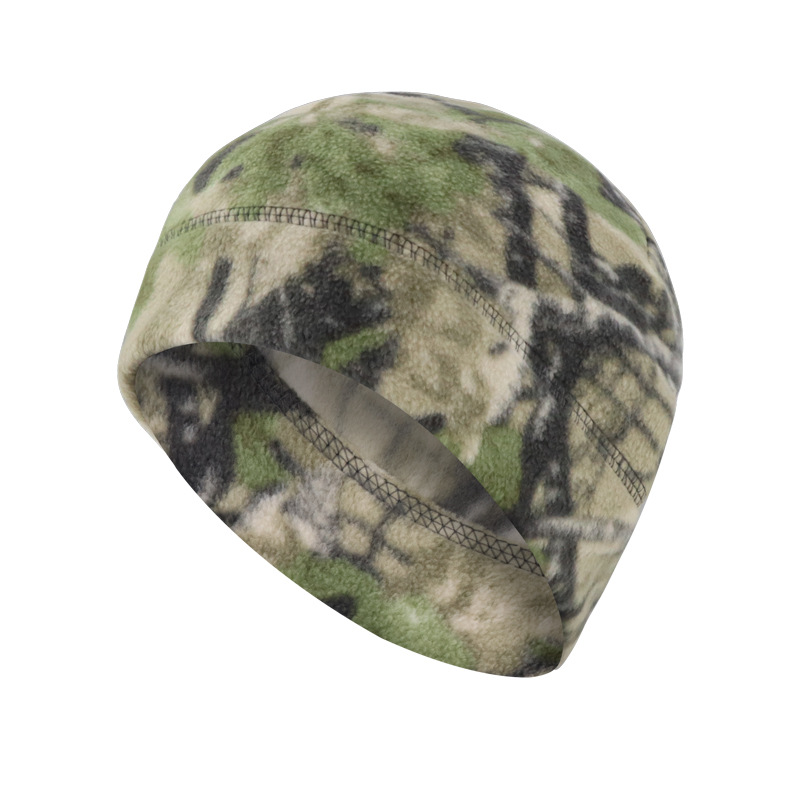 Sombrero de terciopelo camuflado otoño y invierno para hombres y mujeres sombrero de ciclismo al aire libre grueso a prueba de frío de ciclismo caliente protección de orejas sombrero de montaña