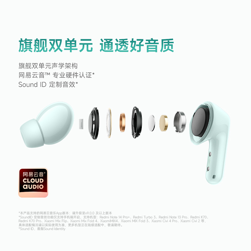 Redmi Buds 6耳机无线蓝牙耳机红米半入耳49dB深度降噪立体音效|undefined