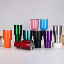 亚马逊30oz冰霸杯不锈钢保温保冷啤酒杯户外便携真空车载汽车杯