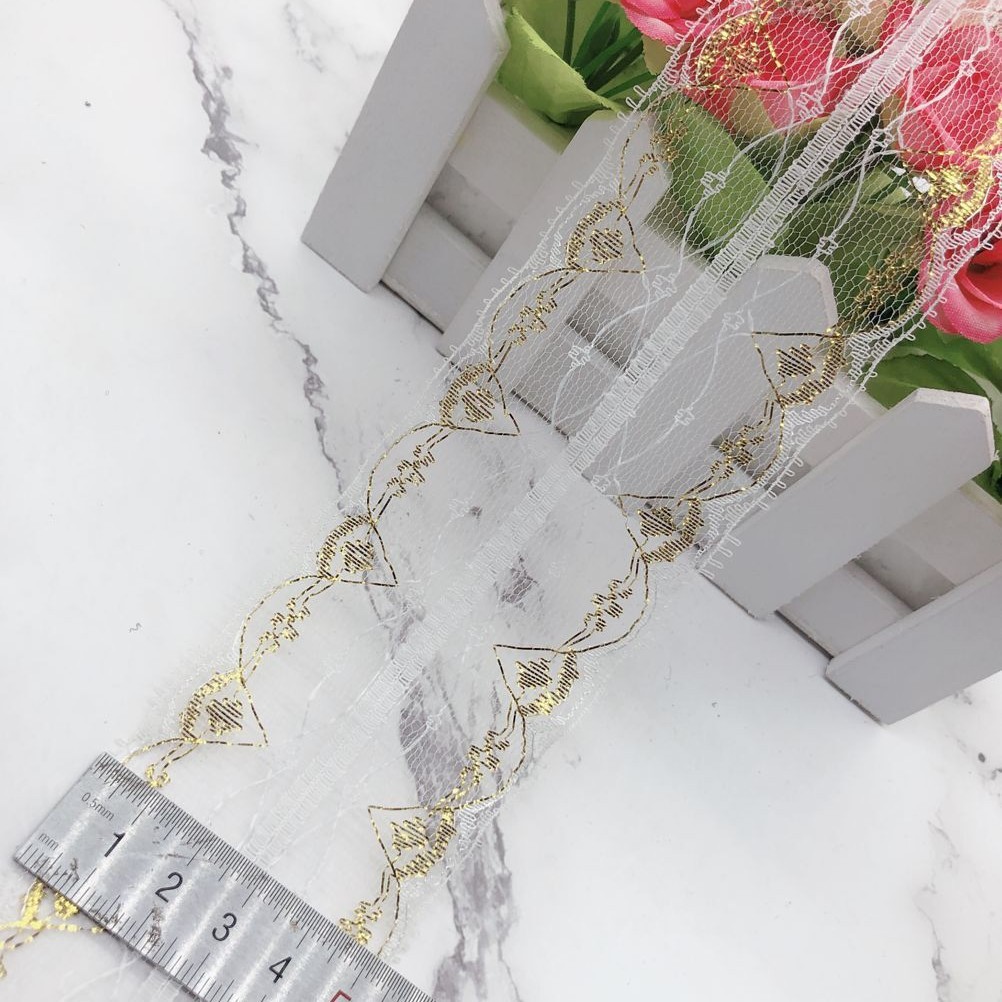 蕾丝花边 蕾丝花边 DIY 服装辅料  165-2#金  6cm宽