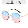 Retro metal sunglasses, summer beach glasses, internet celebrity