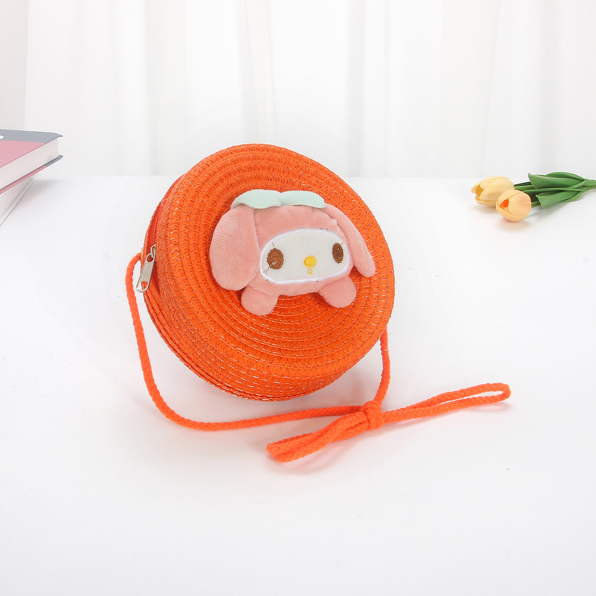 주황색 둥근 가방 - 샤오메이