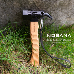 NOBANA outdoor multi-functional camping hammer stainless steel canopy tent hammer beech handle household portable mini hammer